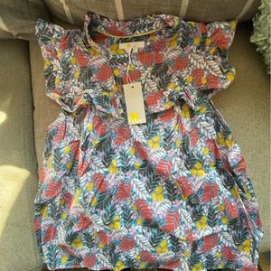 Sleeveless Ruffle Top
Mountain Spring, Lemon Foliage Boden NWT size 8